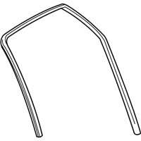 OEM 2001 Saturn L100 Weatherstrip, Rear Side Door Window - 24419432
