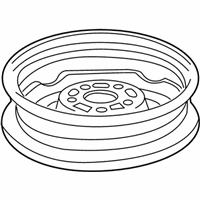 OEM Honda CR-Z Disk, Wheel (16X4T) (Ring Techs) - 42700-SZT-T51
