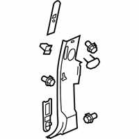 OEM 2007 GMC Sierra 3500 HD Lock Pillar Trim - 22871291