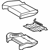 OEM 2012 BMW X6 Sports Seat Upholstery Parts, Leather - 52-10-7-277-567