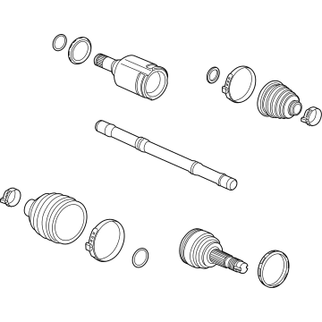 OEM Chevrolet Trailblazer Axle Assembly - 60005542