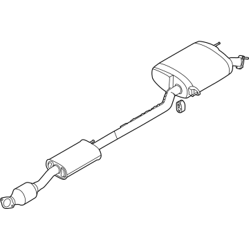 OEM Kia MUFFLER COMPLETE-CEN - 28600R0120