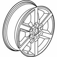 OEM 2007 GMC Acadia Wheel Rim-19X7.5 Aluminum 50 Outside 127X6 Bellcrank *Polished - 9595827