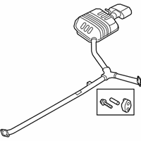 OEM 2019 Kia Optima Rear Muffler Assembly, Right - 28711D5600