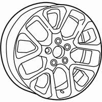 OEM 2021 Jeep Compass Aluminum Wheel - 6ZR932X8AA