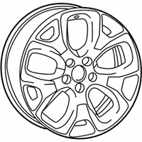 OEM 2020 Jeep Compass Aluminum Wheel - 5VC281STAA