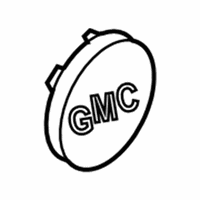 OEM 1994 GMC Sonoma Hub Cap ASSEMBLY *Gray W/Red L - 15661032