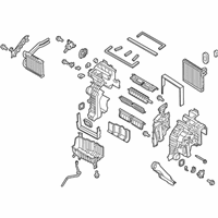 OEM 2019 Hyundai Santa Fe XL Heater & Evaporator Assembly - 97205-B8210