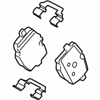 OEM 2014 BMW M6 Disc Brake Pad Set Rear - 34-21-6-857-805