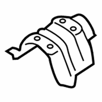 OEM 2011 Nissan Juke INSULATOR Heat Front - 74756-1KD0A