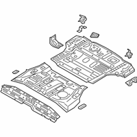 OEM Hyundai Panel Assembly-Rear Floor - 65510-S2010