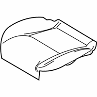 OEM 2002 BMW Z8 Seat Cover Leather Left - 52-10-7-027-231