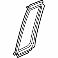 OEM 2013 Honda Pilot Seal, R. RR. Door Quarter *NH68* (BLACK GLOSS 10) - 73441-SZA-A01ZA