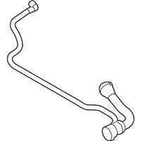 OEM 2009 BMW 528i xDrive Radiator Coolant Hose - 17-12-7-560-968