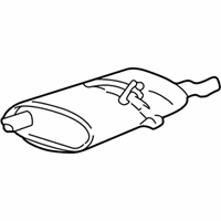 OEM 2000 Pontiac Sunfire Exhaust Muffler Assembly (W/ Tail Pipe) - 22603142
