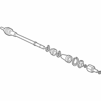 OEM 1999 Honda CR-V Shaft Assembly, Passenger Side Drive - 44305-S10-C51