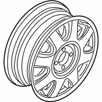 OEM 2004 Chevrolet Aveo Wheel Rim, 14X5.5 - 96534926