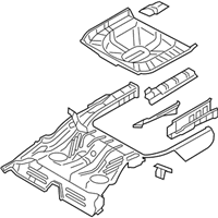 OEM Ford Five Hundred Floor Pan Assembly - 5G1Z-5411215-BA