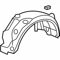OEM 2008 Acura MDX Cover, Right Rear Fender - 74551-STX-A00