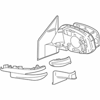 OEM Toyota RAV4 Mirror Assembly - 87940-42C90