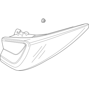 OEM Acura MDX Taillight Assembly, Passenger Side - 33500-TYA-A12