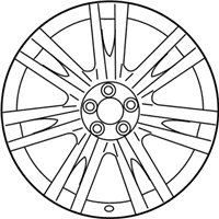 OEM 2014 Hyundai Genesis Aluminium Wheel Assembly - 52910-3M650