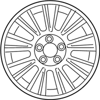OEM 2012 Hyundai Genesis Aluminium Wheel Assembly - 52910-3M351