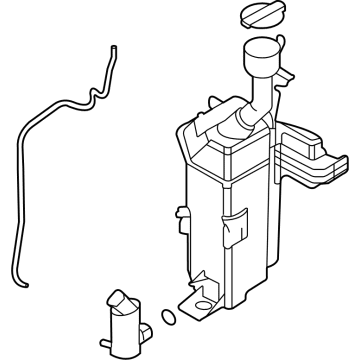 OEM Hyundai Elantra Reservoir & Pump Assembly-Washer - 98610-AB000