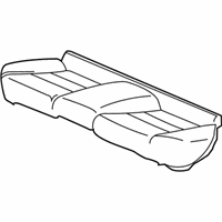 OEM 2011 Honda Insight Pad & Frame, RR. Seat Cushion - 82137-TM8-A01