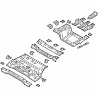 OEM Kia Optima Panel Assembly-Rear Floor - 65510A8001