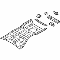 OEM 2013 Chrysler 200 Pan-Rear Floor - 5076043AF