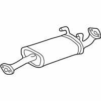 OEM Toyota 4Runner Muffler & Tail Pipe - 17403-75150