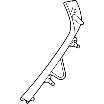 OEM 2021 BMW X6 COVER, COLUMN C, BOTTOM LEFT - 51-43-7-949-921