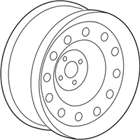 OEM 2009 Chrysler Aspen Steel Wheel Rim - 52113234AA