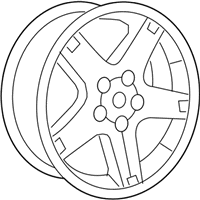 OEM 2004 Dodge Durango Aluminum Wheel - 52855341AC