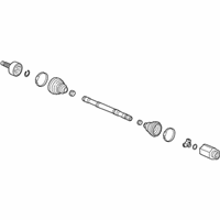 OEM 2022 Honda Insight Shaft Assembly, R Drive - 44305-TXM-A01