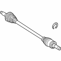 OEM 2007 Lincoln MKZ Axle Assembly - AE5Z-4K138-A