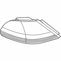 OEM 2006 BMW 750i Rear Light In The Side Panel, White Left - 63-21-6-938-515