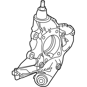 OEM Acura MDX Knuckle Complete Left, Rear - 52215-TYA-A01