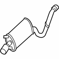 OEM 2003 Chrysler Sebring Exhaust Muffler And Tailpipe - 4578330AA