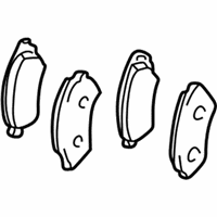 OEM 2006 Lexus LX470 Front Disc Brake Pad Kit - 04466-60110