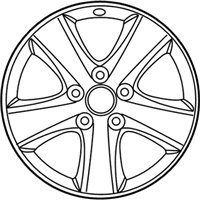OEM 2011 Toyota Camry Wheel, Alloy - 42611-06540