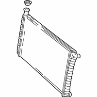 OEM 2001 GMC Savana 3500 Radiator Assembly *Marked Print - 15766917