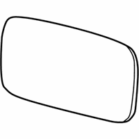 OEM 2004 BMW 330xi Mirror Glass, Heated, Convex, Right - 51-16-8-250-439