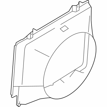 OEM 2003 Ford E-350 Club Wagon Fan Shroud - GC2Z-8146-A