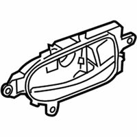 OEM Nissan Sentra Rear Door Inside Handle Assembly, Passenger Side - 80670-3SG0B
