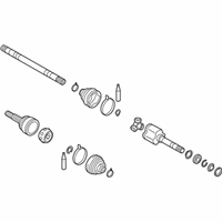 OEM 2017 Nissan Leaf Shaft Assy-Front Drive, RH - 39100-3NF2B