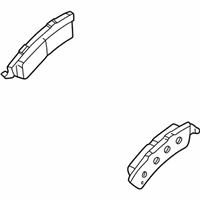 OEM 2006 GMC Sierra 3500 Pad Kit, Rear Disc Brake - 18048083