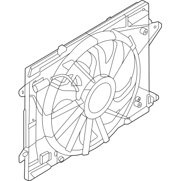 OEM Ford MOTOR AND FAN ASY - ENGINE COO - LX6Z-8C607-D