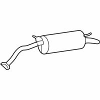 OEM Toyota Muffler & Pipe - 17430-21580